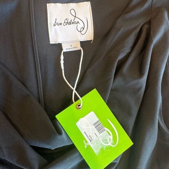 NWT Sam Edelman Black Cowl Neck Bodycon Mini Dress - Picture 4 of 5